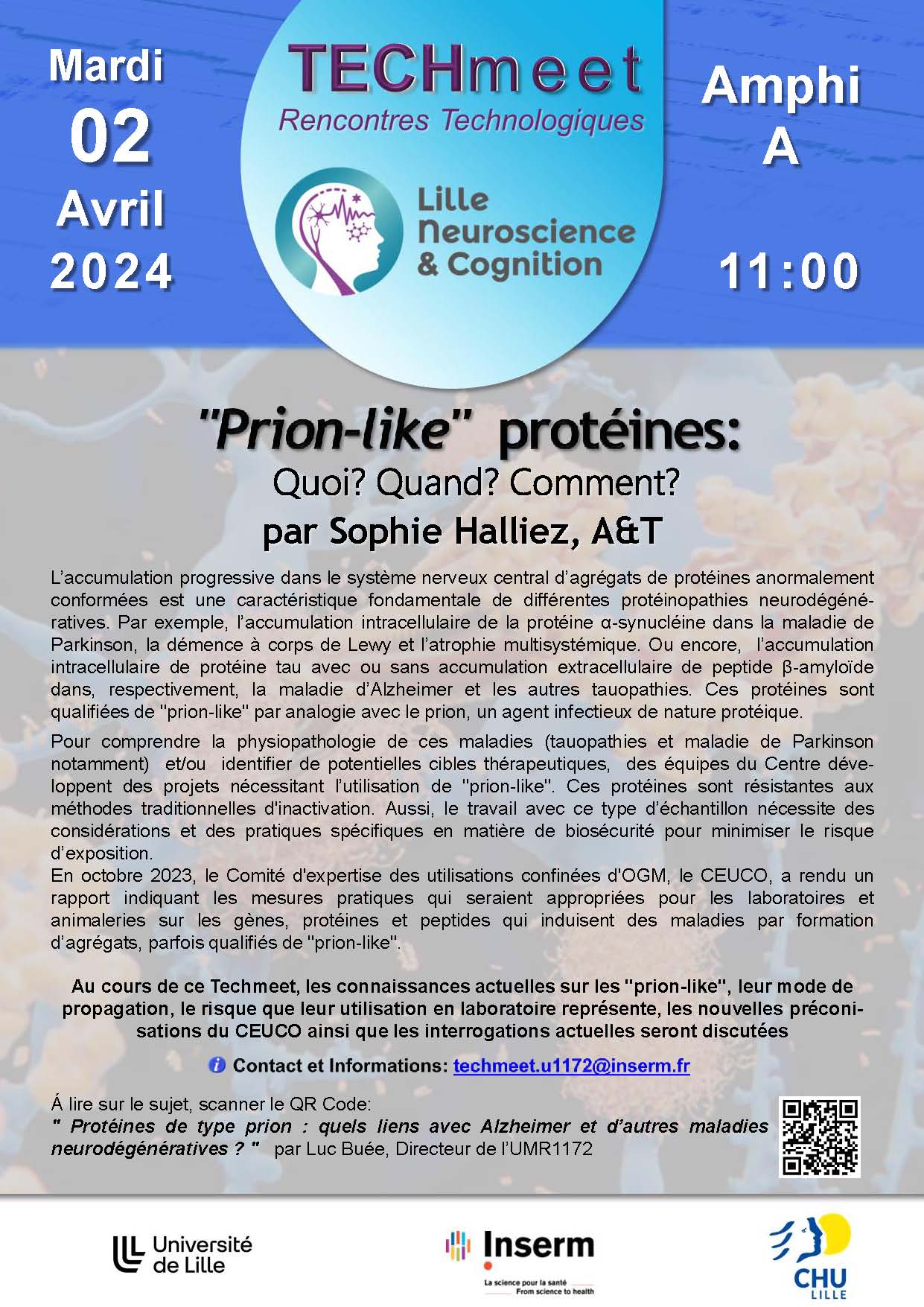 Affiche _Techmeet Prion-like protein _02 avril 2024